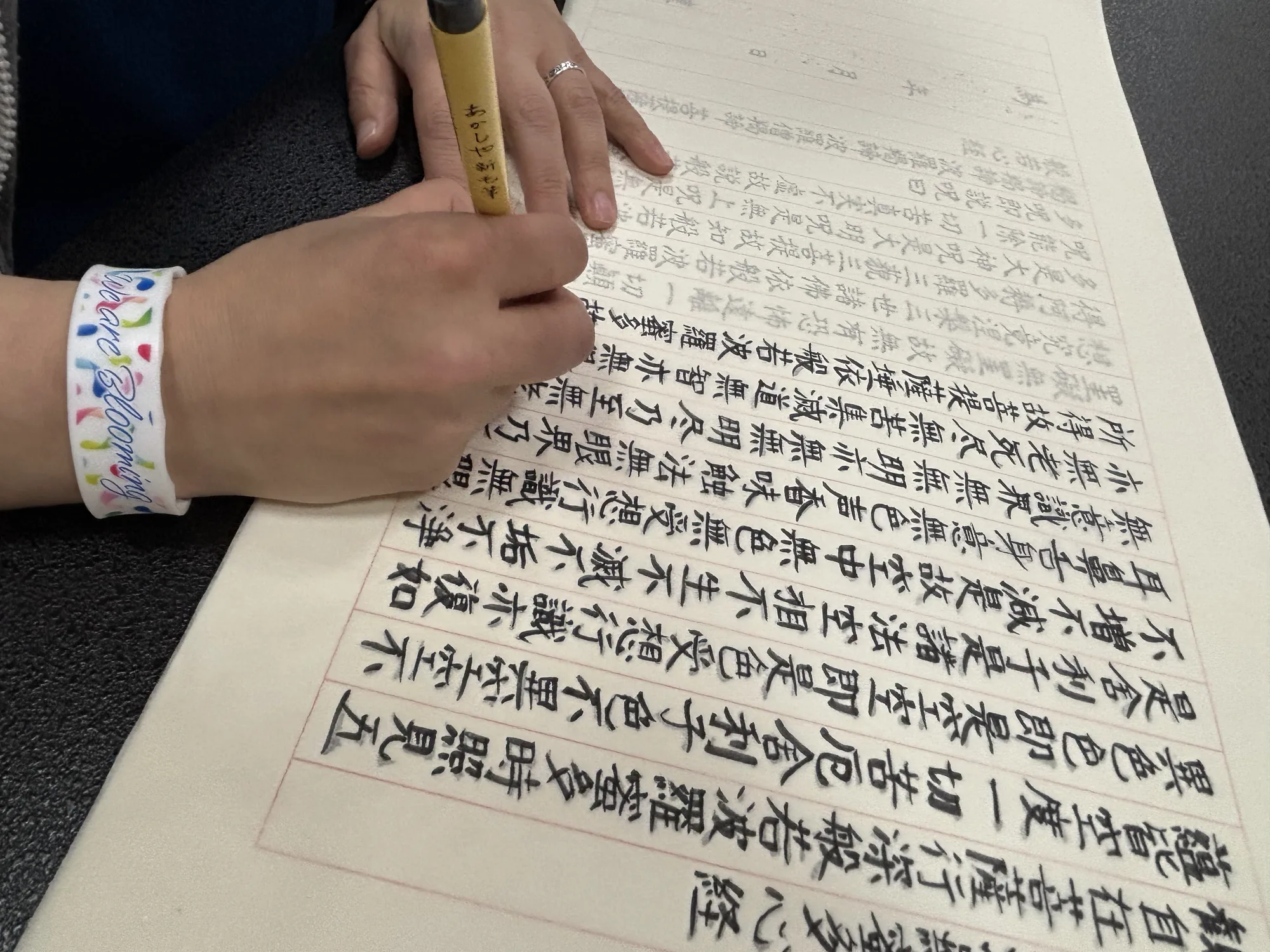 koshu-retreat-earth-sky-day1-sutra-copying-08