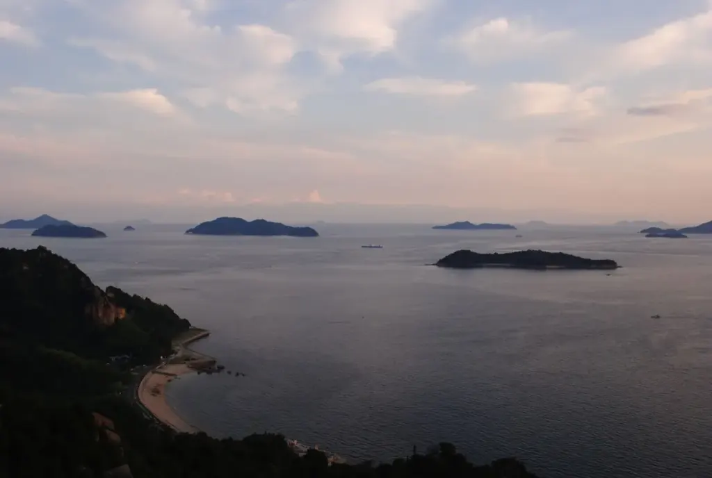 setouchi islands island dusk view